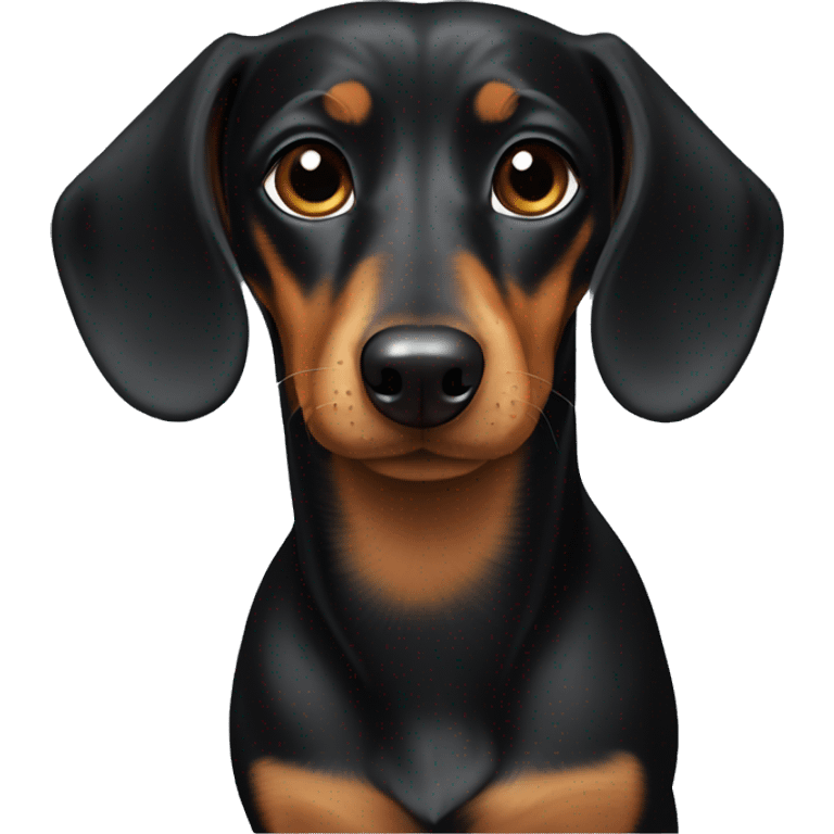 Black and Tan dachshund  emoji