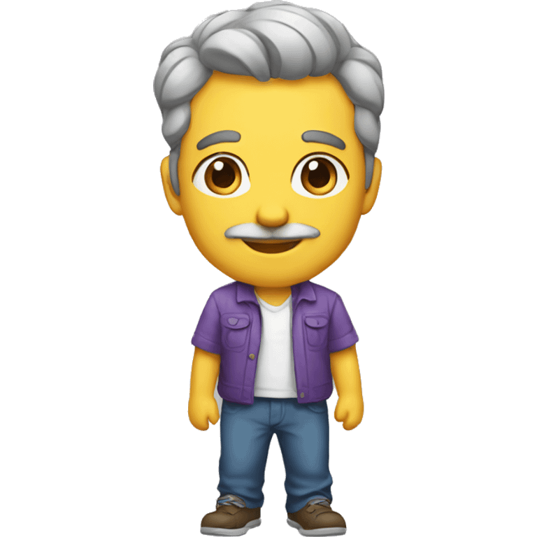 Papa con 5 hijas emoji