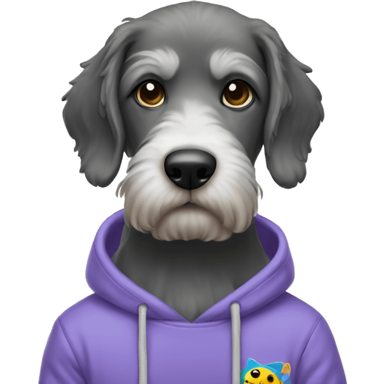 Doodle wearing sweatshirt  emoji