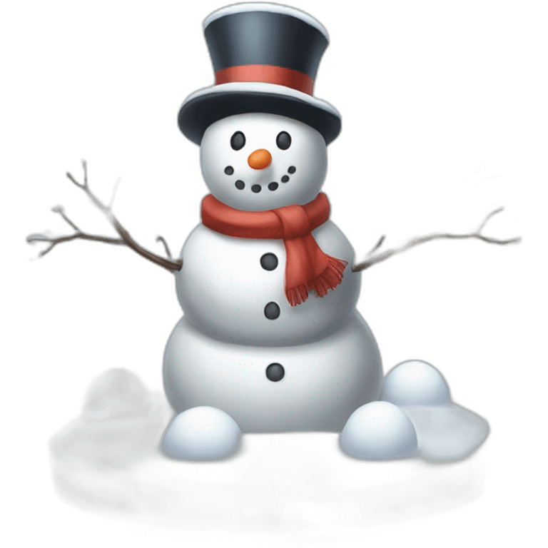 Snowman Statue Epic Mystery Legendary NewYear Pokemon Snowfall Snowballs emoji