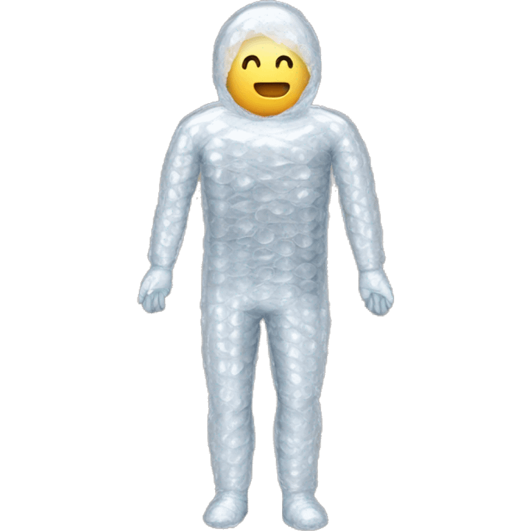 Human Body wrapped in bubble wrap emoji