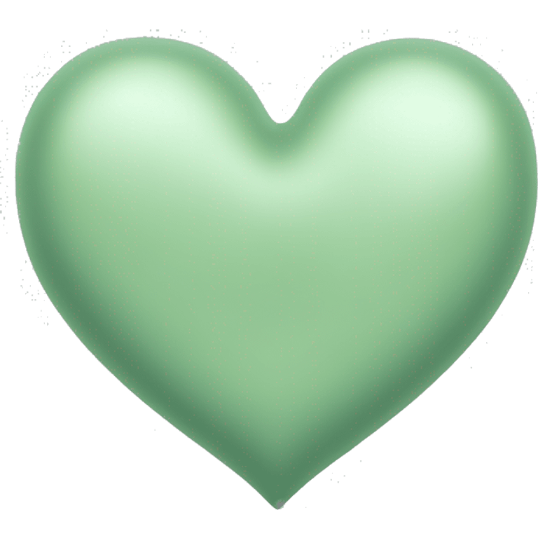 light sage green heart emoji