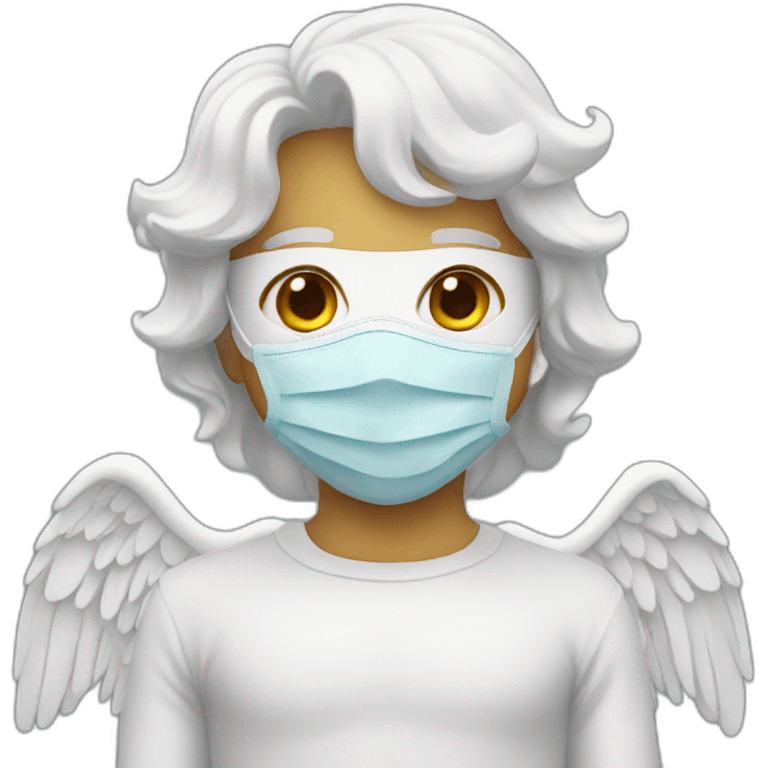 angel wearing a mask emoji