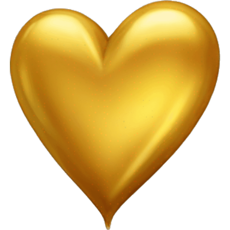 Corazón de color dorado emoji