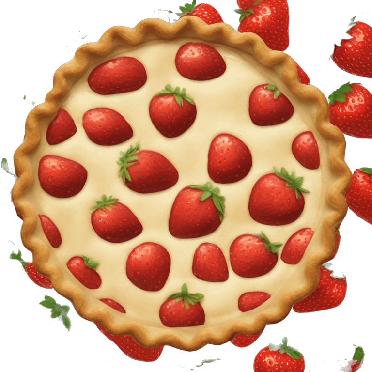 Strawberry pie emoji