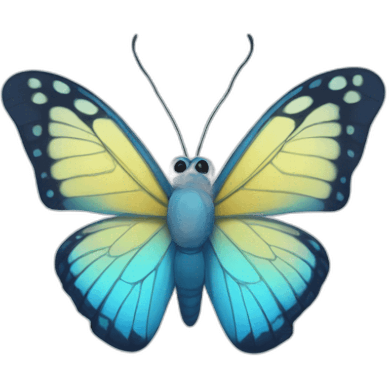 blue butter fly emoji