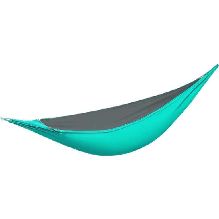 Realistic isolated tiffany blue camping hammock emoji