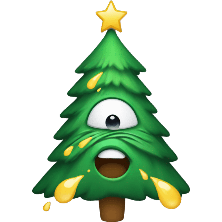 christmas tree crying  emoji