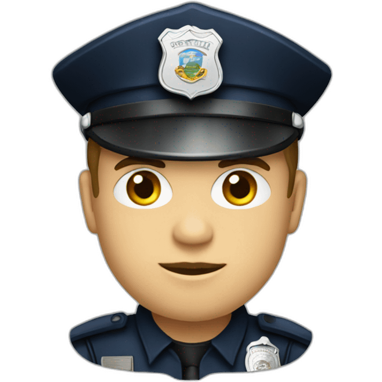 Police officer with southern flag emoji