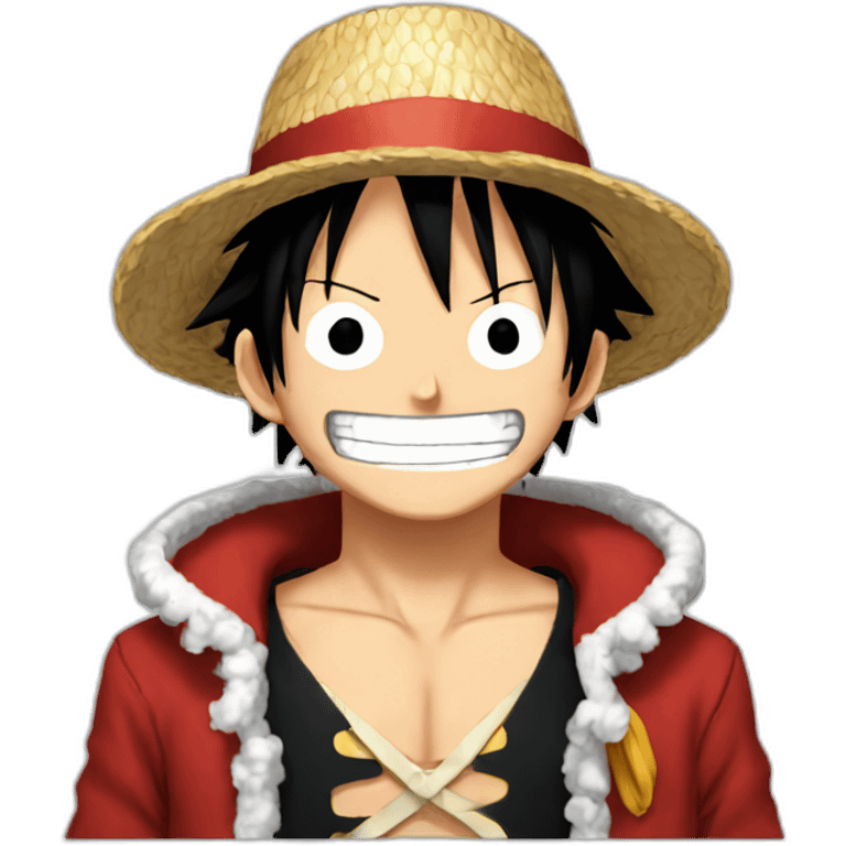 One Piece Luffy-Penguin emoji