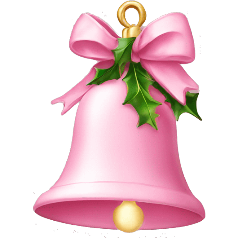 Light pink Christmas bells emoji