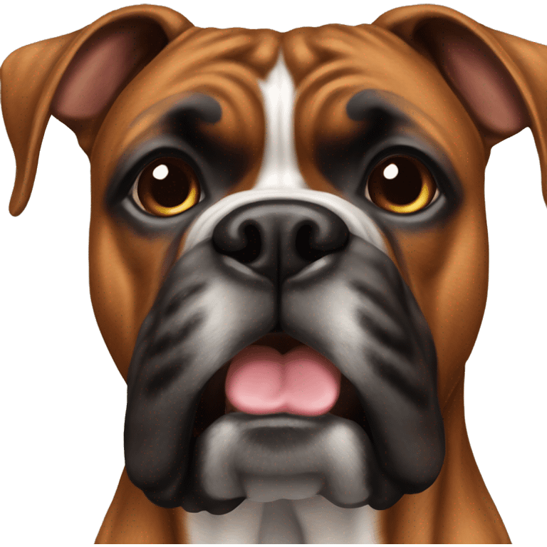 Boxer dog brindle emoji