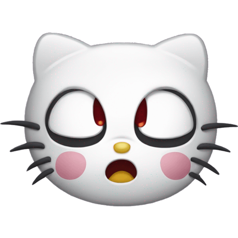 Hello Kitty being angry emoji