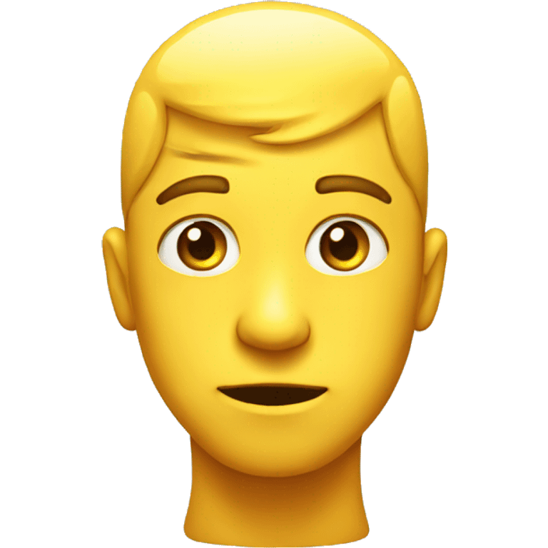 yellow normal emoji giving a side eye  emoji