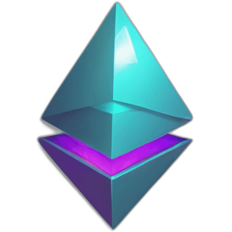 Ethereum coin, vector, stiker, RGB color emoji