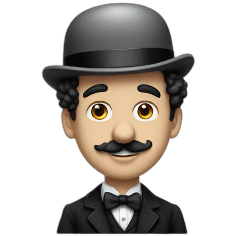 Charlie Chaplin without helm emoji