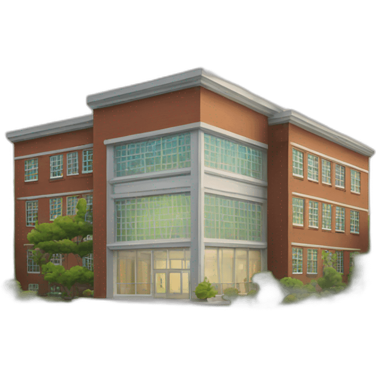 school building emoji