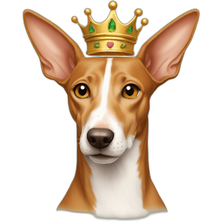 Podenco with crown emoji