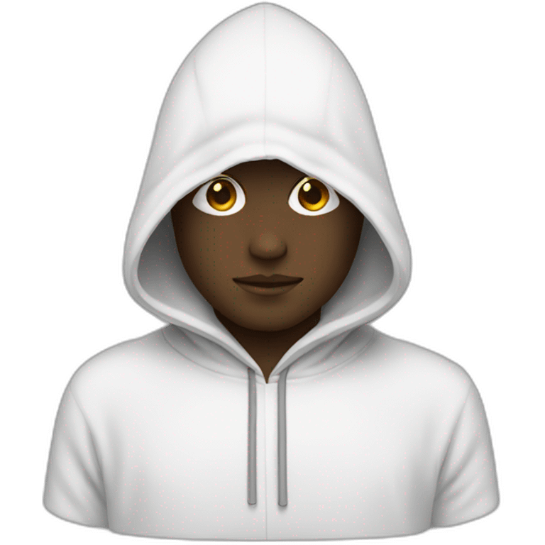 White hooded figure emoji