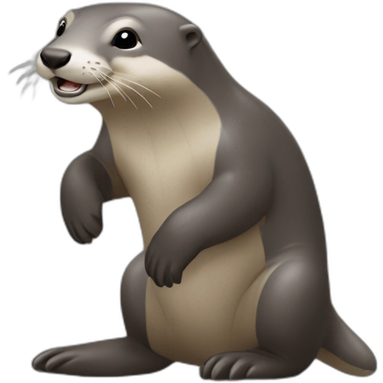 Loutre sur éléphant emoji