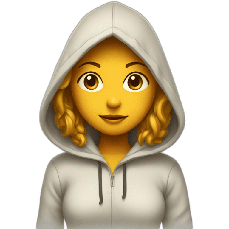 honey and girl in hoodie emoji