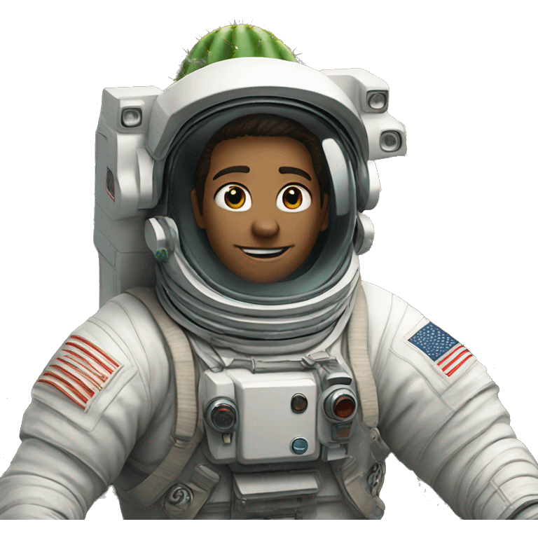 An astronaut except instead of a person it’s a cactus emoji