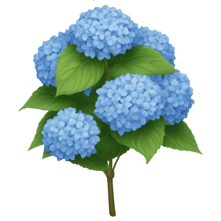 Hydrangea flower bush emoji