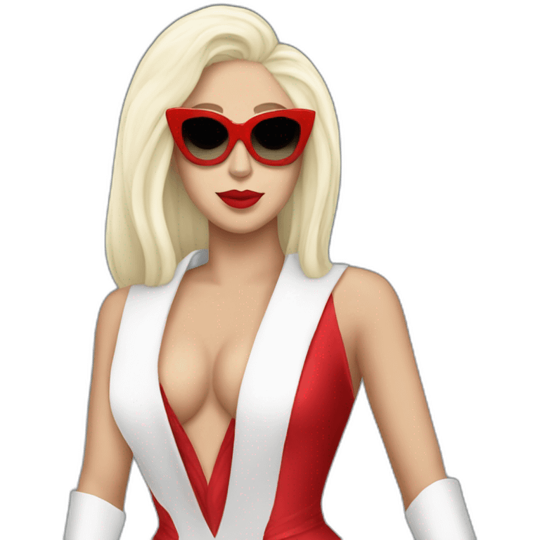 Lady gaga robe rouge emoji