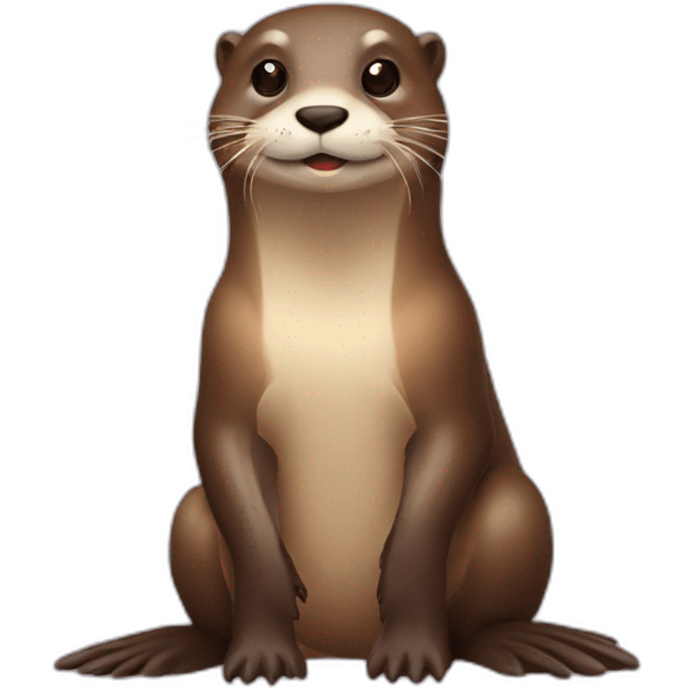 Loutre sur vache emoji