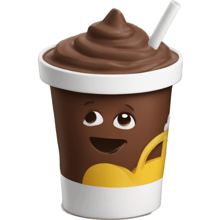 McDonald’s chocolate thick shake emoji