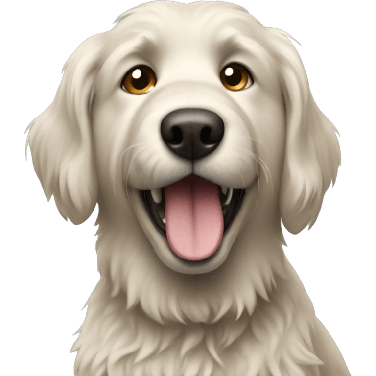 shaggy dog similar to labrador emoji