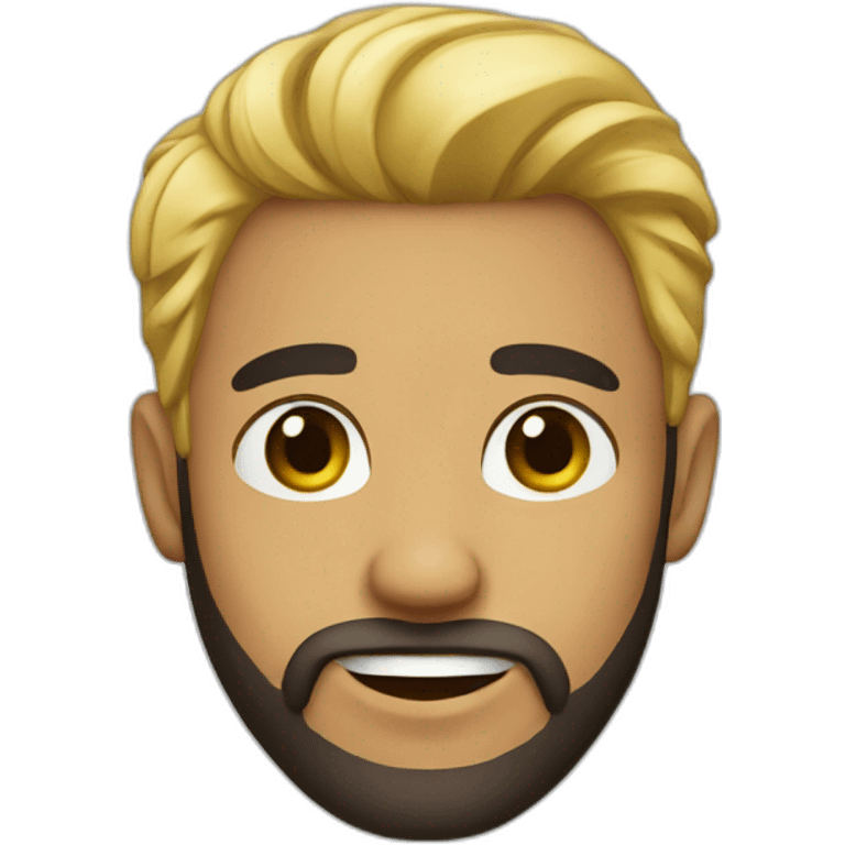 Latín with beard and blond hair emoji