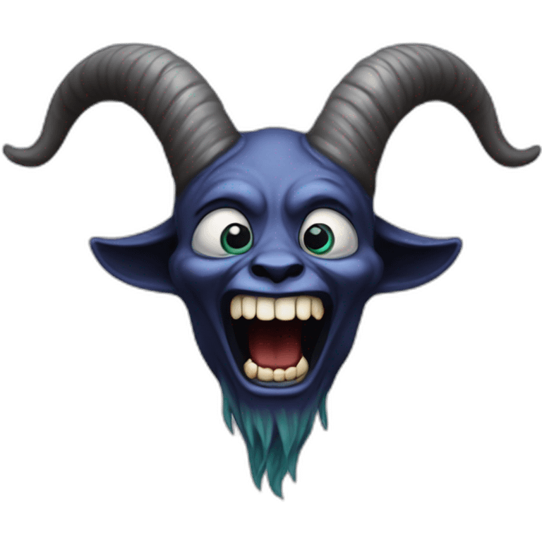 laughing crying Baphomet emoji