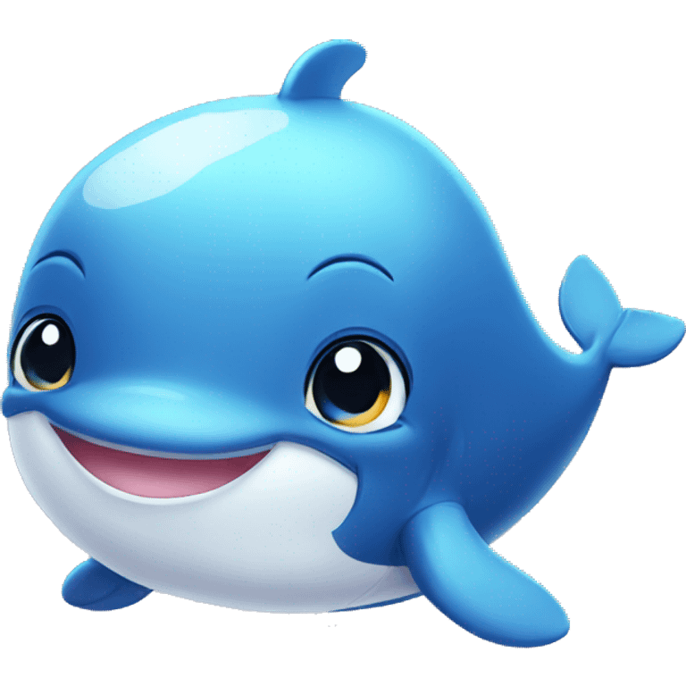 Cute baby whale emoji