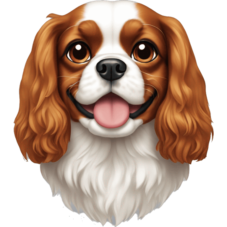 A cavalier king charles emoji