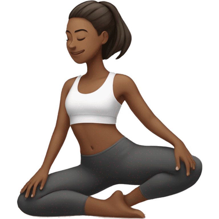 Yoga girl  emoji