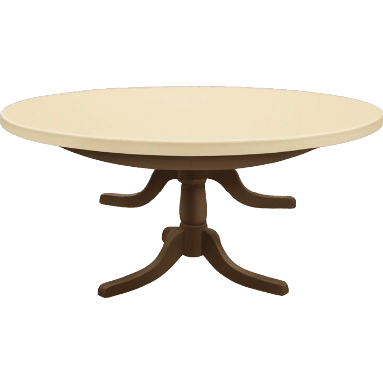 Big dining table with beige table top  emoji