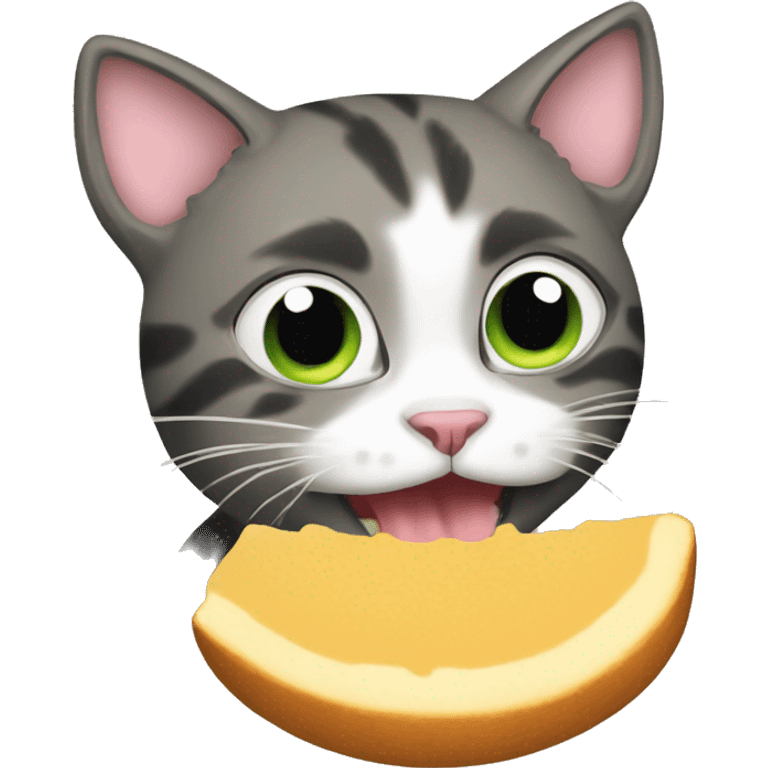 Cat eat emoji