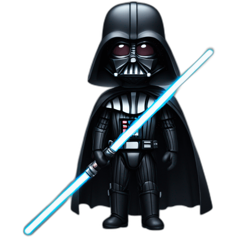 dark vader holding light saber emoji