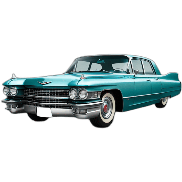 1962 Blue Cadillac Sedan DeVilles from movie the green book emoji