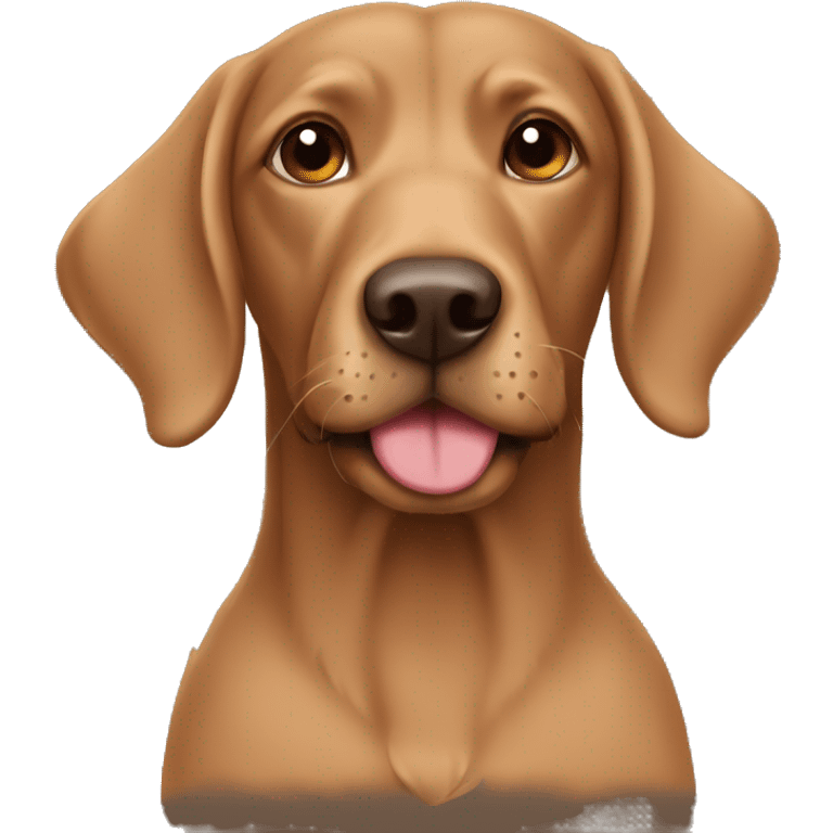 Brown labra doodle  emoji