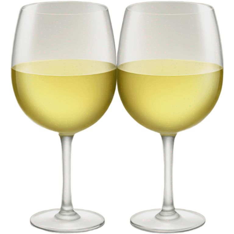 white wine two glasses cheers emoji