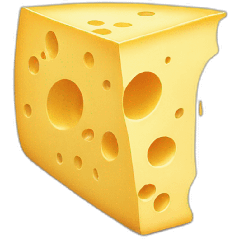 Cute slice of cheese  emoji