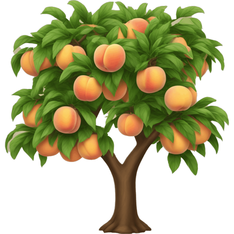 Beautiful peach tree emoji