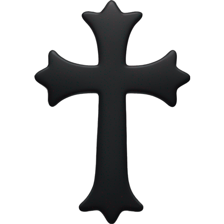 black cross emoji