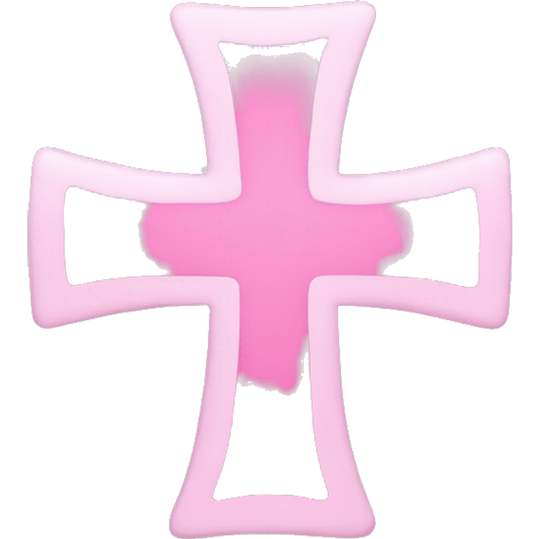 Pink cross emoji