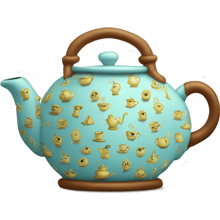 teapot with tea cozy emoji