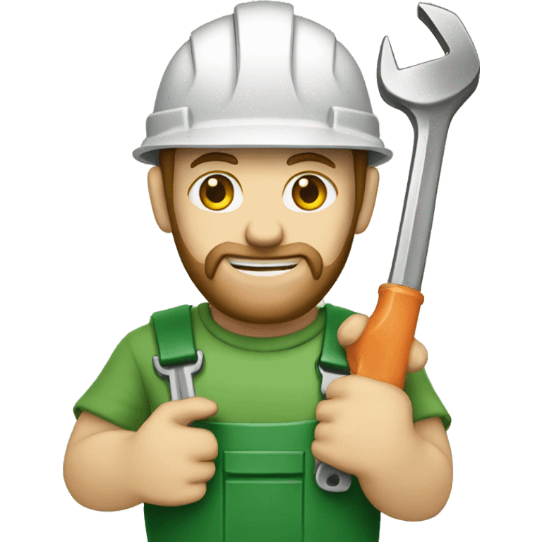  Irish worker with a wrench in his hands emoji