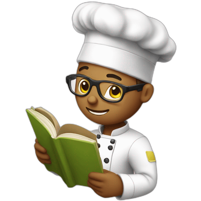 chef reading book emoji