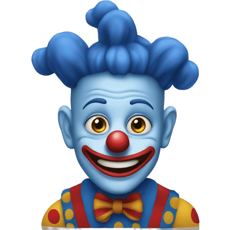 Blue Clown emoji